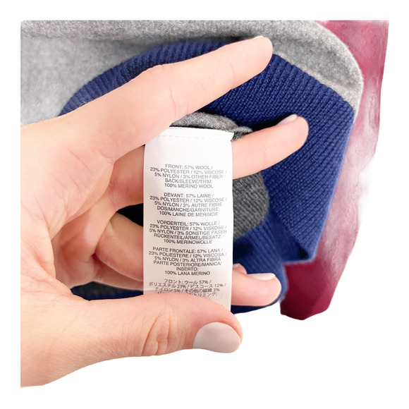 J Crew Wool Asymmetrical Zip Sweater Pullover Top - Picture 3 of 4